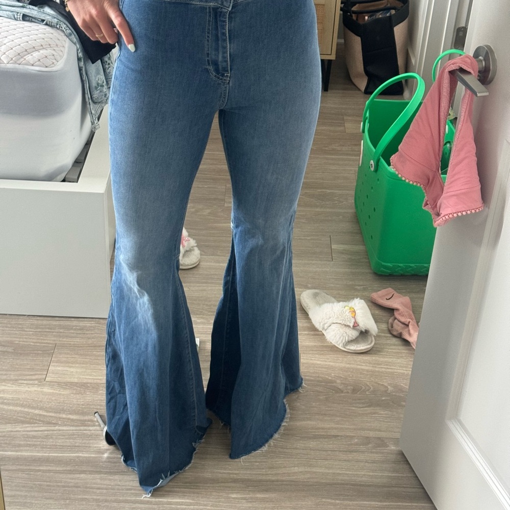 Free People Denim Flare Jeans - Picture 6 of 6
